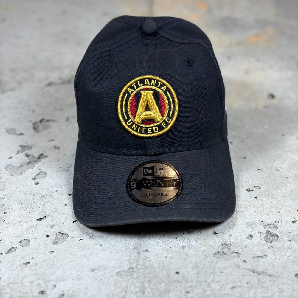 Atlanta United FC Cap Hat Mens Core Black New Era 9Twenty Cotton Adjustable MLS